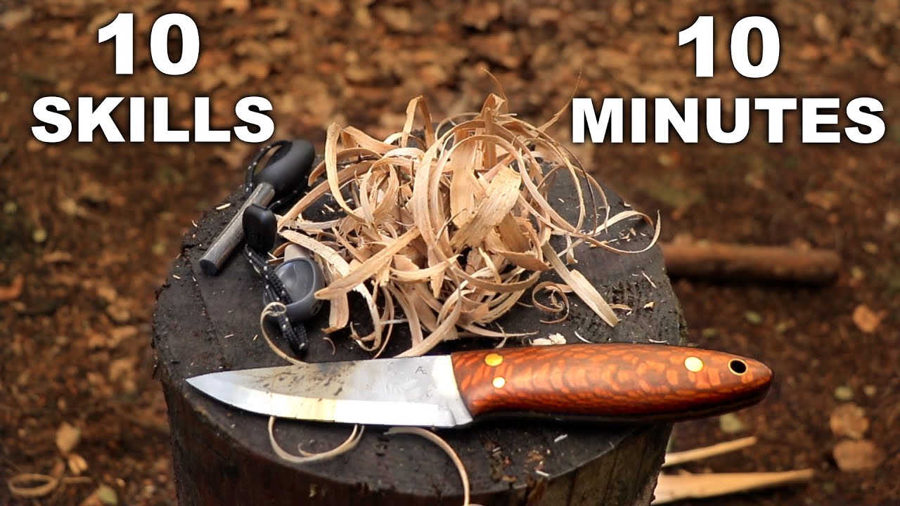 10 Bushcraft Knife Skills in 10 Minutes