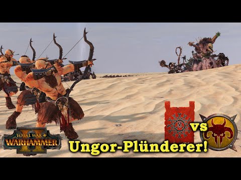 Tiermenschen-Fernkampf vs Skaven-Monster! - Total War: Warhammer 2