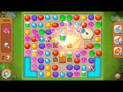Gardenscapes Area 9 Day 1 Hard Level 1855 - No Boosters Or Hacks