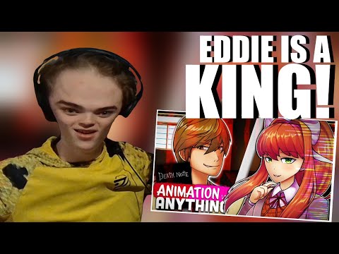 EDDIE IS #1 - Light Yagami vs Monika - Rap Battle! (ANIMATION VS ANYTHING: CH. II) REACTION
