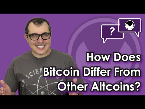 Bitcoin Q&A: How does Bitcoin Differ from other Altcoins? Video
