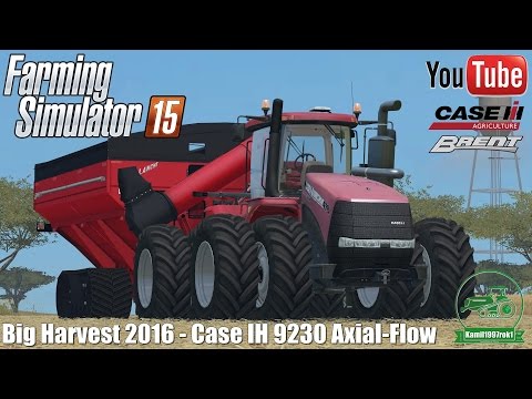Harvest in Glenvar Farm ㋡ Case IH 9230 Axial-Flow + 3162 Draper 45FT - Farming Simulator 15