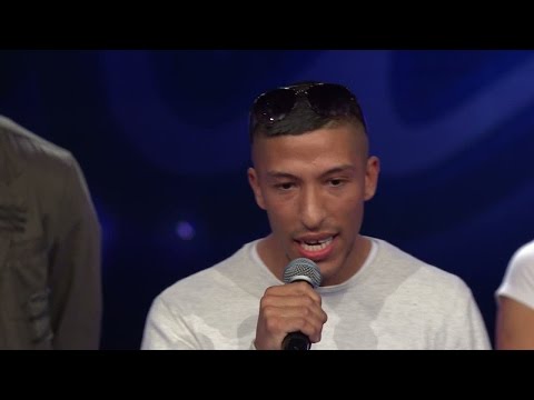 Luciano Axelsson sjunger Here I Go Again - Mario under Chorus line i Idol 2016 - Idol Sverige (TV4)