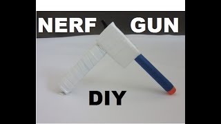 How to make a mini Nerf Gun at home (air gun) (very powerful) without syringe.