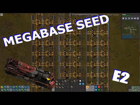 Playing with Trains & Mining Outposts - E2 - Factorio  Megabase Seed