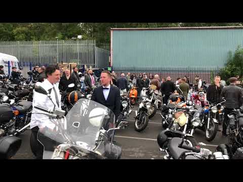Manchester Distinguished Gentleman’s Ride 30-09-18 taken prior to start at Youles Triumph.