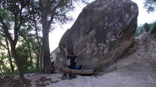 Video thumbnail of Two ways one route, 6a+. Maldà
