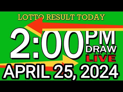 LIVE 2PM LOTTO RESULT TODAY APRIL 25, 2024 #2D3DLotto #2pmlottoresultapril25,2024 #swer3result