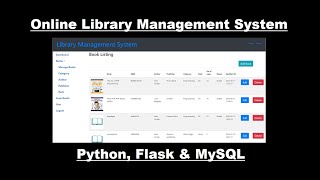 Online Library Management System with Python, Flask & MySQL | Python projects