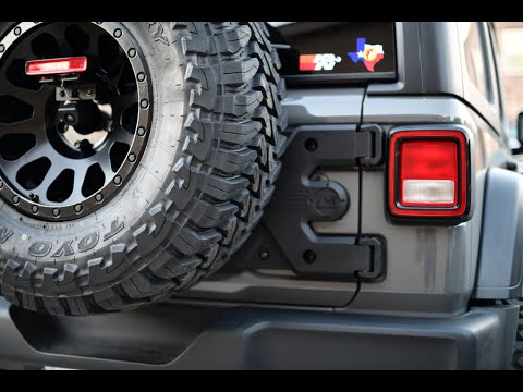 Rugged Ridge Spartacus HD tire Carrier installed