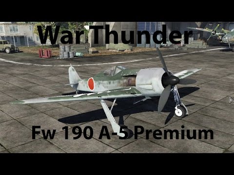 War Thunder Japanese Premium Fw-190 A-5 Realistic Battles Gameplay