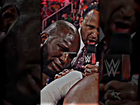 arm wrestling Bobylasly V's Omos 🥶 #wwe #brock #romanreigns #omos #allmighty #trending #viralshorts