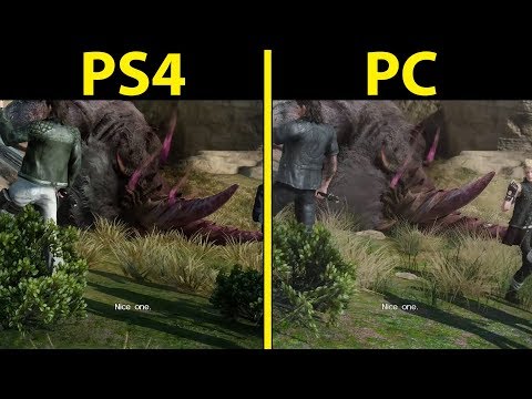 Final Fantasy XV Windows Edition PC Improvements - Hair & Grass Comparison With PS4
