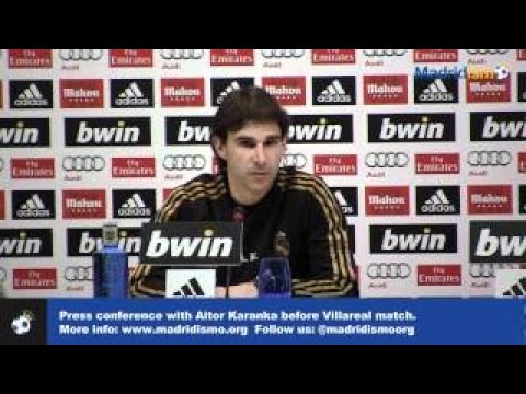 Press conference (English voice over) with Aitor Karanka before Villarreal match.