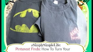 How To Turn Regular Shirt Into Vintage Feel Shirts - aSimplySimpleLife
