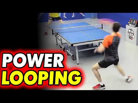 Power looping style: Baranovskii Sergei, XIOM Omega VII Asia & Pro topspin FH&BH