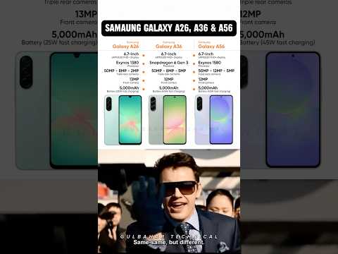 Samsung A26 vs Samsung A36 vs Samsung A56 – The Real ‘Find the Difference’ Game! 👀📱