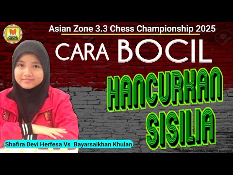 Shafira Devi Herfesa vs Bayarsaikhan Khulan | Asian zone 3.3 chess championship 2025