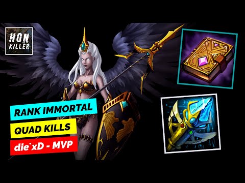 HoN Valkyrie STAFF OF THE MASTER with GRIMOIRE OF POWER - MVP