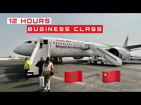12 HOURS to CHINA 🇨🇳 Business class | Royal Air Maroc B787 [FULL FLIGHT REPORT]