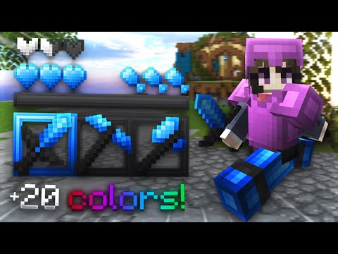prism 16x (refraction's 250k pack) 20 different colors! + bedwars 1v1s with @Zuxt