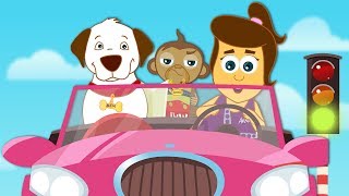 Driving In My Car Song |  The Little Red Car Song | Original Kids Songs by HooplaKidz