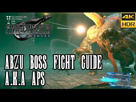 Abzu (Aps) Bosskampf-Leitfaden – Kanalisation des Wall Market – Final Fantasy VII Remake [4k HDR]