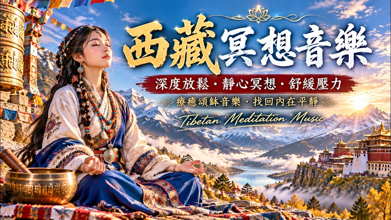 西藏冥想音樂｜深度放鬆・靜心冥想・舒緩壓力｜療癒頌缽音樂，找回內在平靜 | Tibetan Meditation Music
