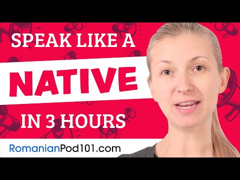 You Just Need 3 Hours! You Can Speak Like a Native Romanian Speaker