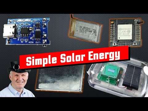 #383 Cheap and simple Solar Power for our small Projects (ESP32, ESP8266, Arduino)