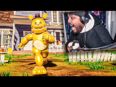 I TRIED TO BEAT FREDBEAR HELLO NEIGHBOR MOD IN ONE GO (Full unedited stream)