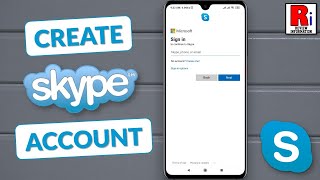 Create Skype Account Using Email Address From Android Mobile