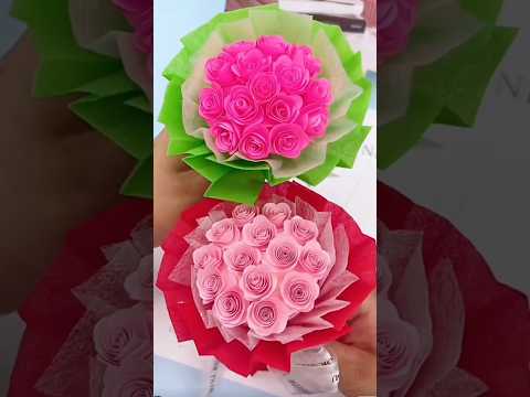 Make beautiful flowers 🌸 #5 minutes craft ideas #easy flower #viral shorts