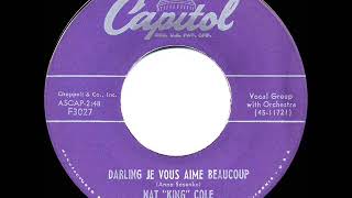 1955 HITS ARCHIVE: Darling Je Vous Aime Beaucoup - Nat King Cole (his original version)