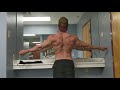 Physique update posing/flexing routine while smoking