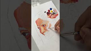 Download lagu Rashmika Mandana - Painting with 3 Primary Colors | Acrylic Painting #shorts mp3