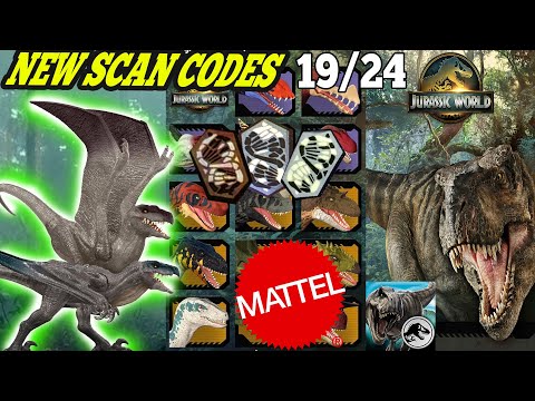 Jurassic World SURVIVAL 2026 MATTEL Scan Codes All Dinosaurs UPDATE 19/24 Mutadon Destruction Pack