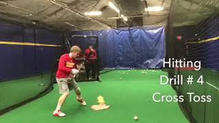 Baseball Hitting Drill # 4 - Cross Toss