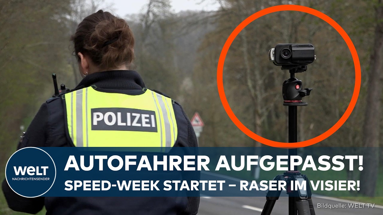 DEUTSCHLAND BLITZER-ALARM: Speed Week startet! Polizei verschärft Kontrollen