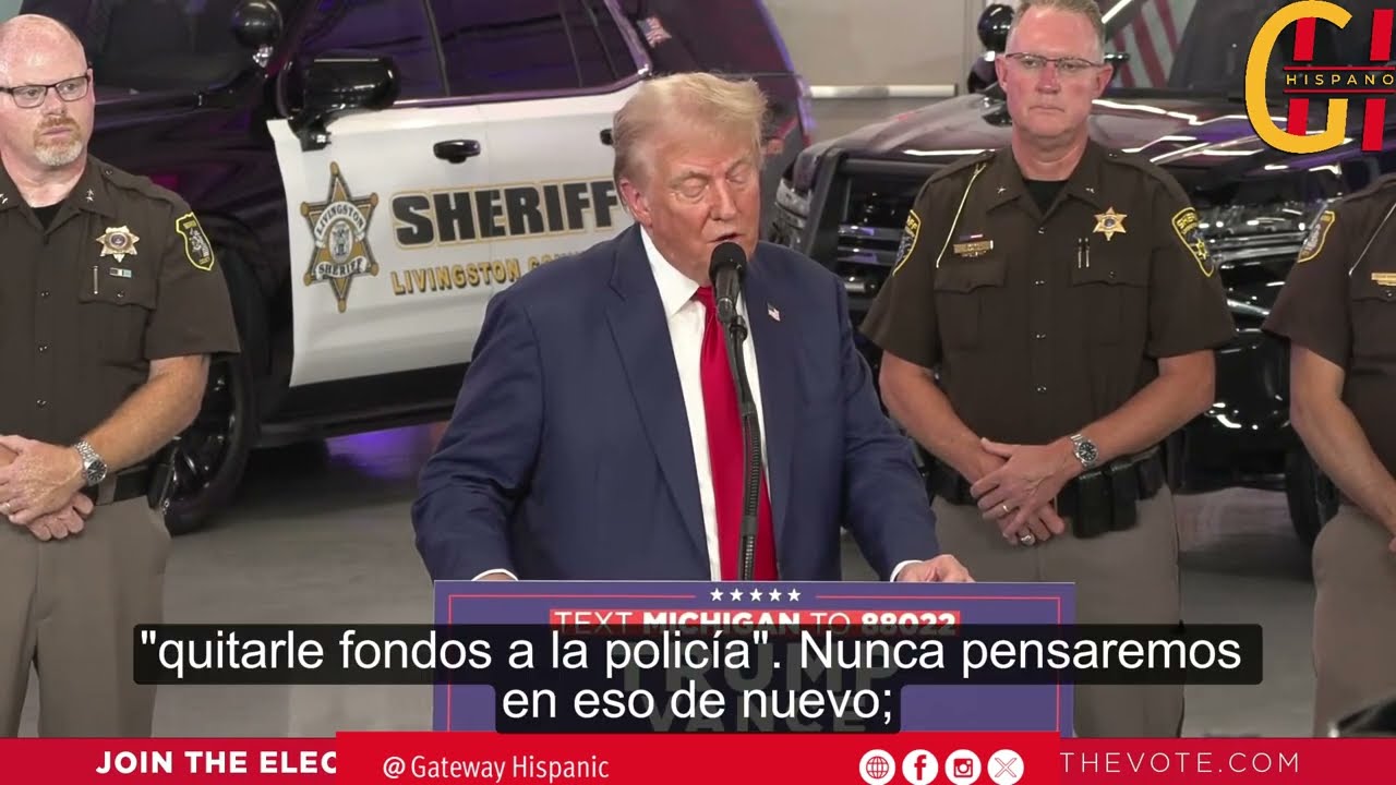 Trump: "Cuando sea presidente nunca pensaremos en mencionar las palabras "desfinanciar a la policía"