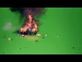 Car Blast Green Screen Video Vfx