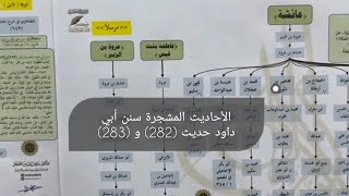 صورة الأحاديث المشجرة سنن أبي داود حديث (282) و (283) القسم الثامن والأخير لهذا الحديث.