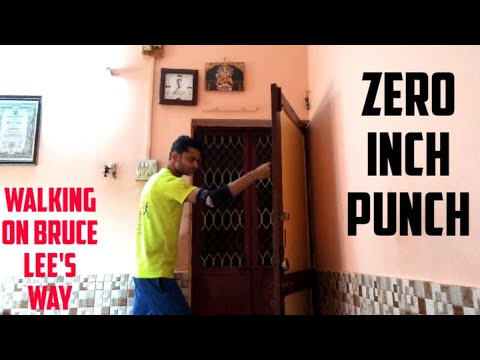 zero inch punch |Bruce lee zero inch punch(use your Spine and gravity).