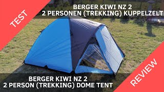2 Personen Trekkingzelt, Kuppelzelt Kiwi NZ2 von Berger - Test/Review | Rucksack-Guide.de