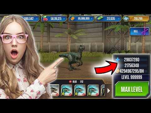 NOOB vs PRO vs GOD BLUE LEVEL 999 | Jurassic World: The Game