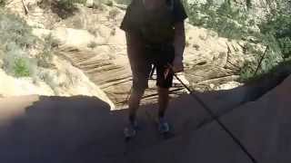 preview picture of video 'Girls' Canyoneering Trip 2014 - Rappelling Water Canyon near Zion National Park'