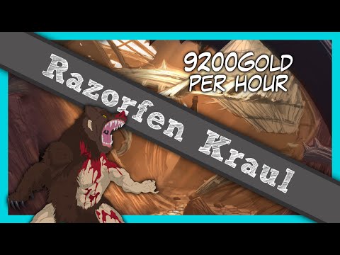 Farming Razorfen Kraul - Items worth 9,200G/hr