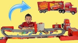BIGGEST Super Mack Track Ever!! New Disney Cars Toys Unboxing Fun With Ckn Toys