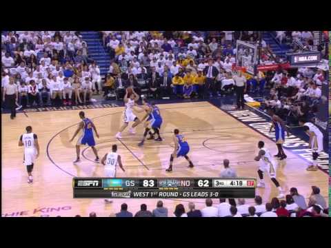 NBA, playoff 2015, Warriors vs. Pelicans, Round 1, Game 4, Move 46, Ryan Anderson, travel