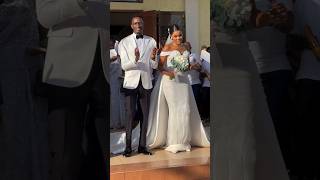 🆕Bride and Groom Church Entrance Dance #zamakalefashion #weddingceremony #weddingdress